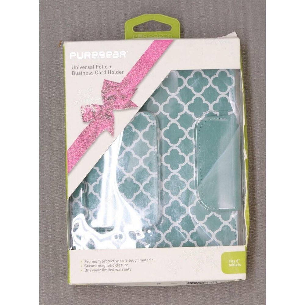Pure Gear 8 Inch Tablet + Business Card Holder Teal